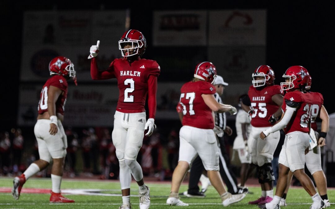 Harlem Bulldogs football player Jayden Futrell