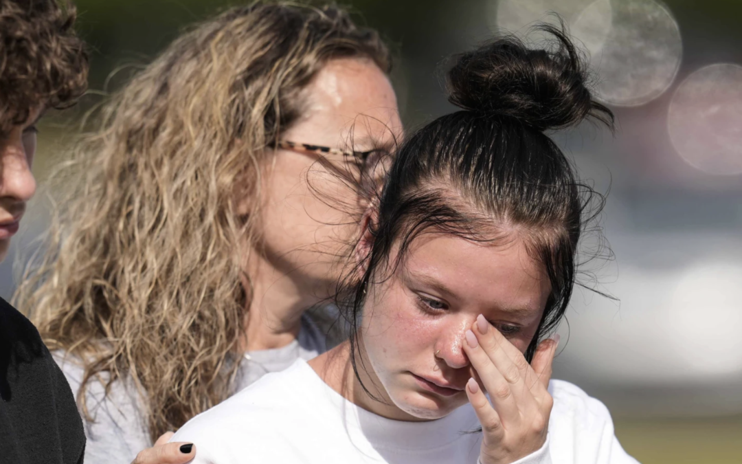 photo of the aftermath of the school shooting in Georgia