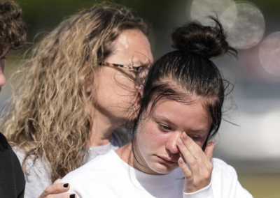 photo of the aftermath of the school shooting in Georgia