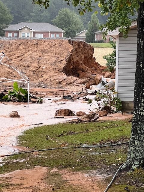 Flooding on Stagecoach Way. Photo courtesy of Rick Pittman