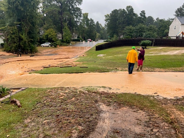 Flooding on Stagecoach Way. Photo courtesy of Rick Pittman 
