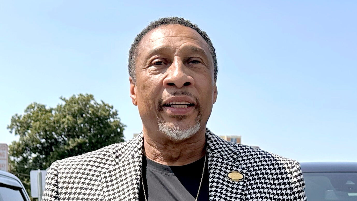 Augusta Commissioner Alvin Mason speaks to a reporter in the parking lot at Augusta Municipal Building Sept. 10. Staff photo by Susan McCord