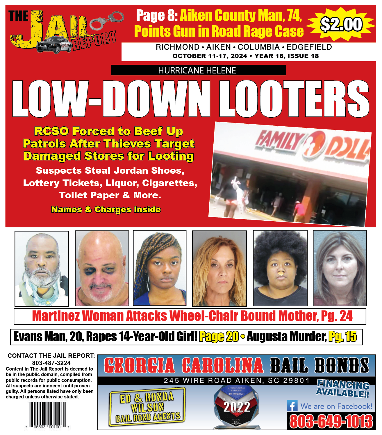 Jail Report Cover Issue 1618 jail report issue 1618