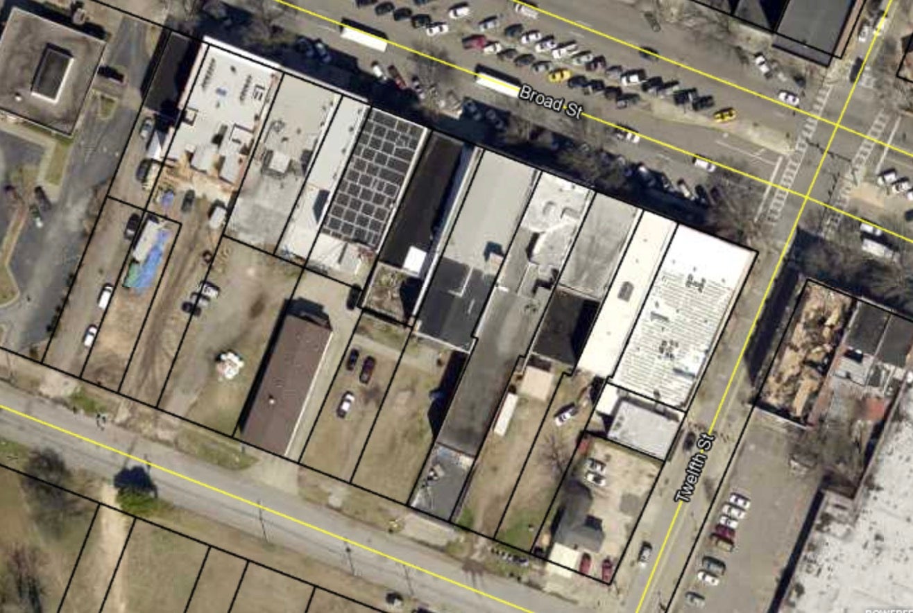 The 1200 block of Broad Street south side in Augusta, GA