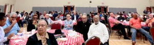 Supporters, curious and questioning attended a Thursday meeting about revising Augusta's charter organized by Mayor Garnett Johnson. Staff photo by Susan McCord