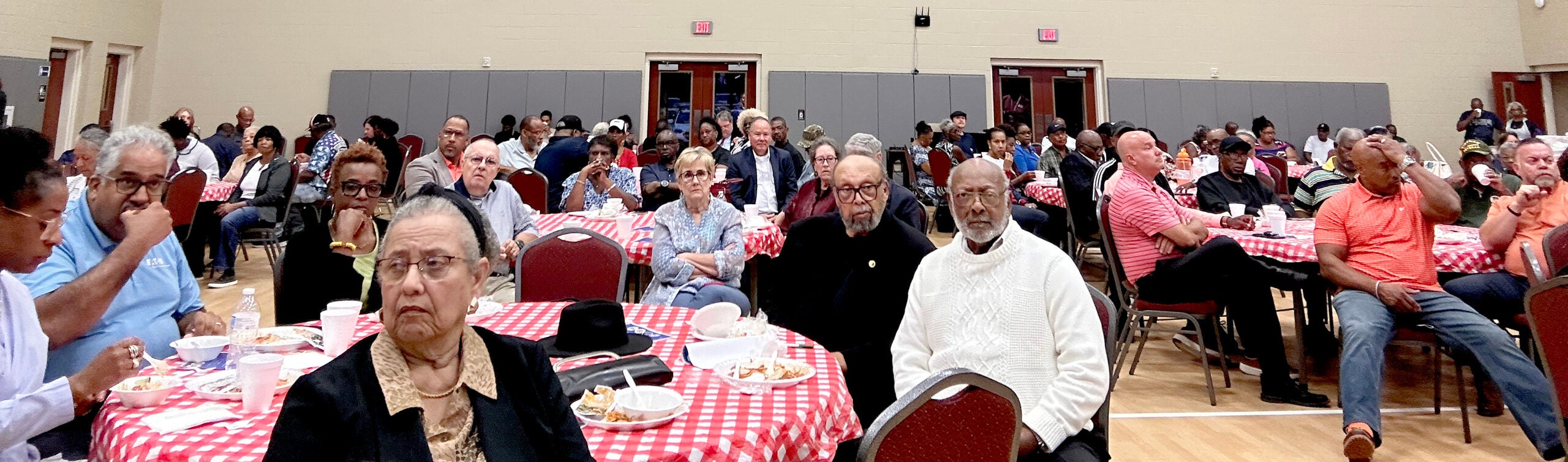 Supporters, curious and questioning attended a Thursday meeting about revising Augusta's charter organized by Mayor Garnett Johnson. Staff photo by Susan McCord
