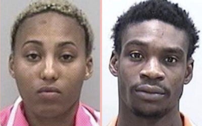 Shakeyla Denise Faulks, left, and Kentwain Marquis Moody are on trial this week for the murder of Khalid Ravenell. Photo courtesy Richmond County Sheriff's Office