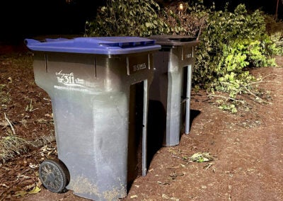 Augusta's waste hauler is collecting recycling carts each day this week in several areas. Customers also may obtain a smaller garbage cart for a lower charge under the city's new garbage contract. Staff photo by Susan McCord