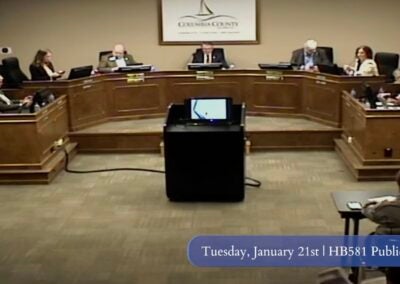 The Columbia County Board of Commissioner held the first public hearing regarding House Bill 581 on Tuesday, Jan. 21.