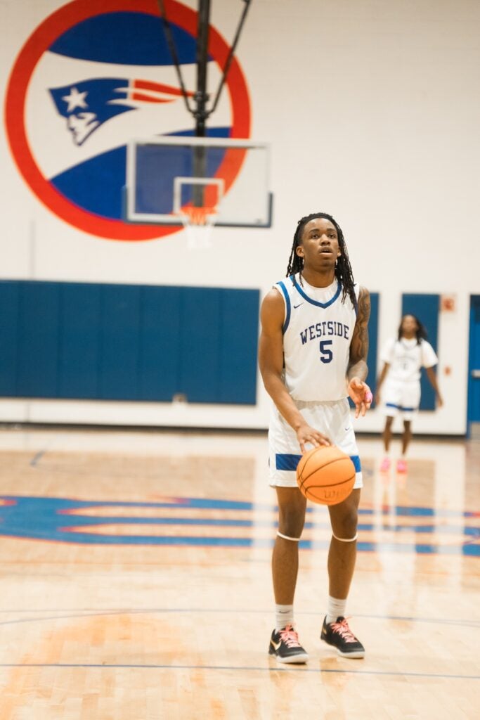 The Westside boys varsity basketball team lost to Cross Creek on Jan. 24. Staff photo by Teon Scott