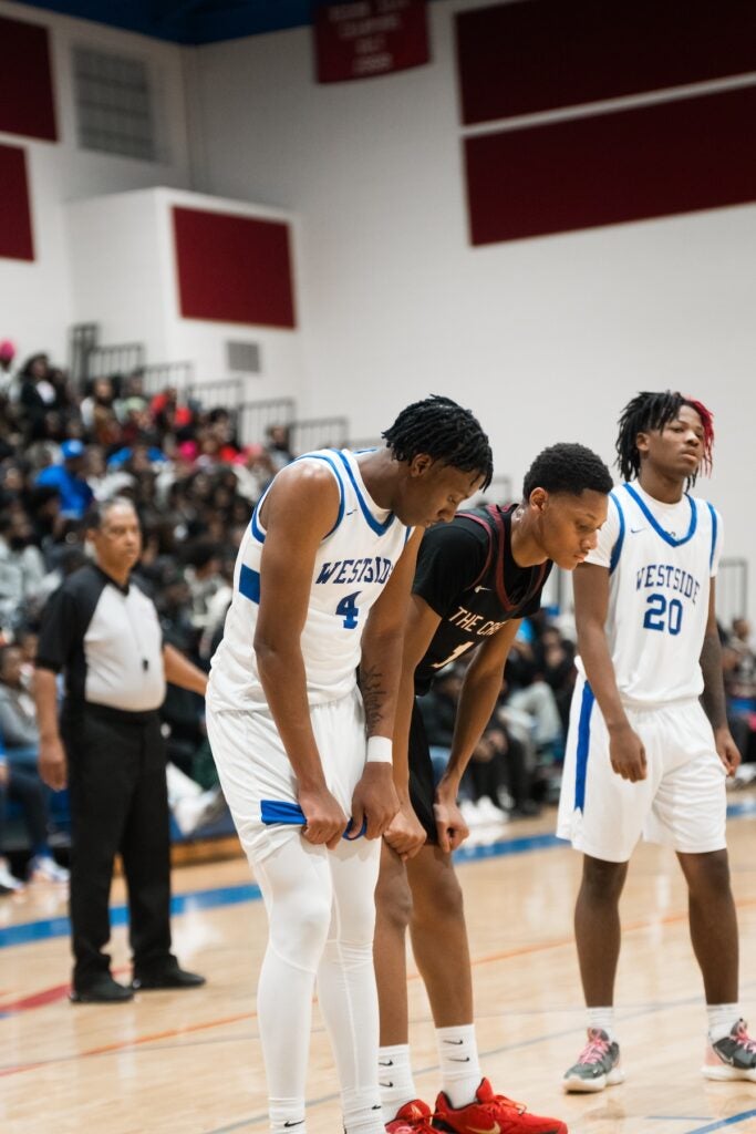 The Westside boys varsity basketball team lost to Cross Creek on Jan. 24. Staff photo by Teon Scott