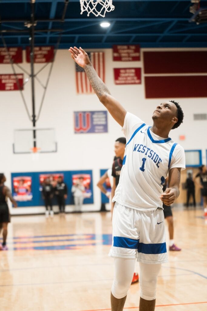 The Westside boys varsity basketball team lost to Cross Creek on Jan. 24. Staff photo by Teon Scott