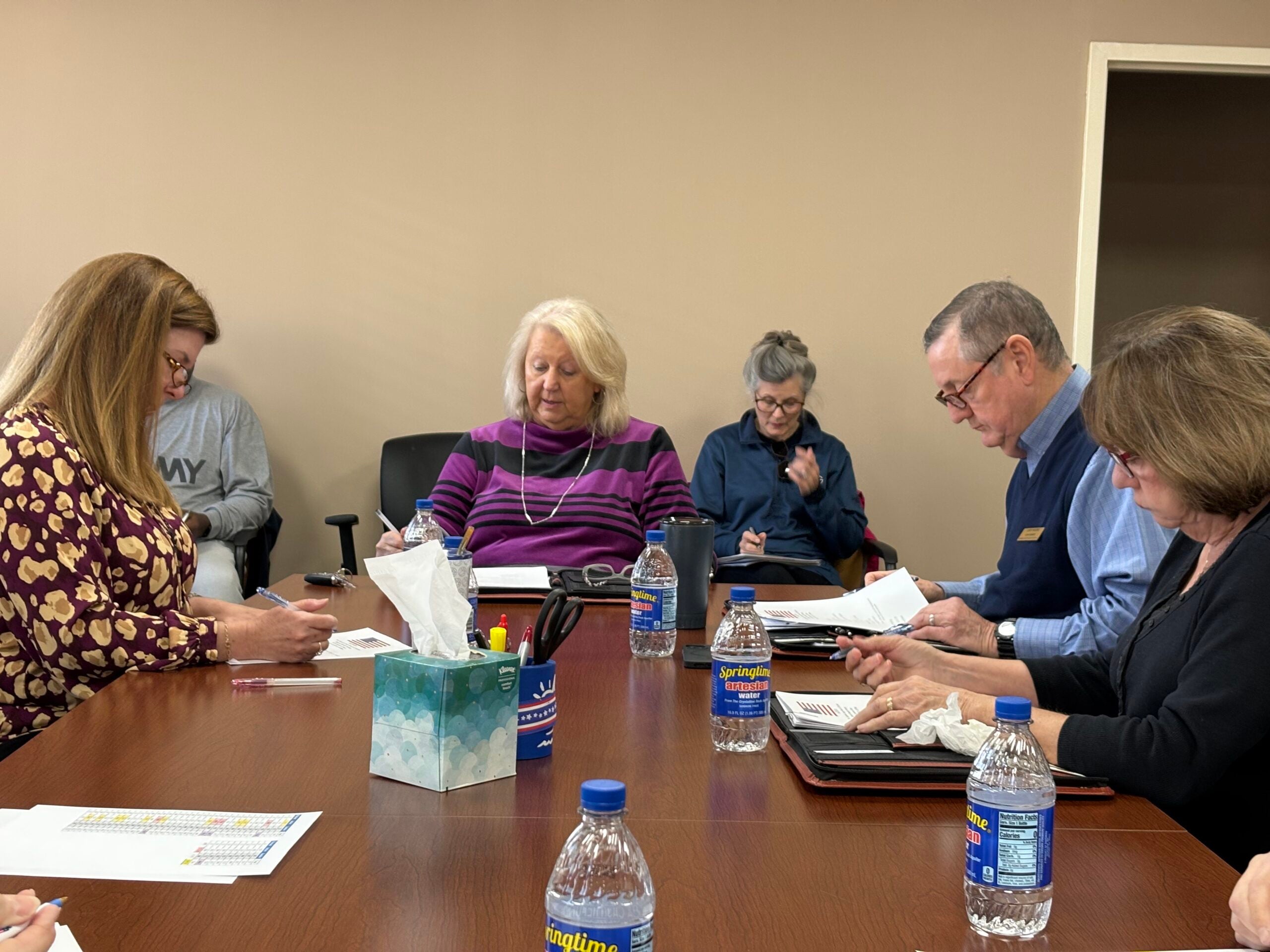 The Columbia County Board of Elections discussed proposed precinct changes during the meeting on Tuesday, Feb. 18. Staff photo by Stephanie Hill