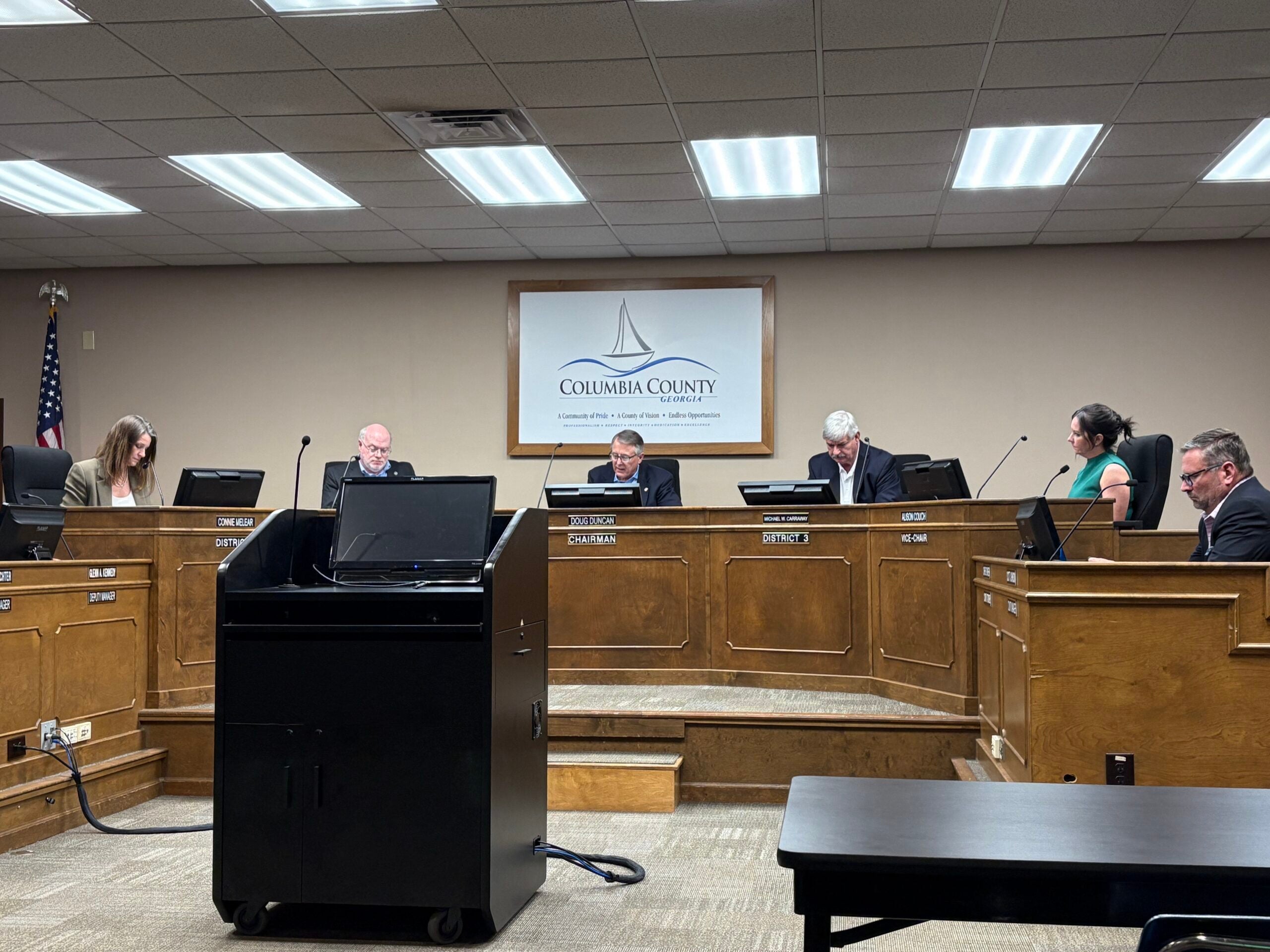 The Columbia County Board of Commissioners. Staff photo by Stephanie Hill