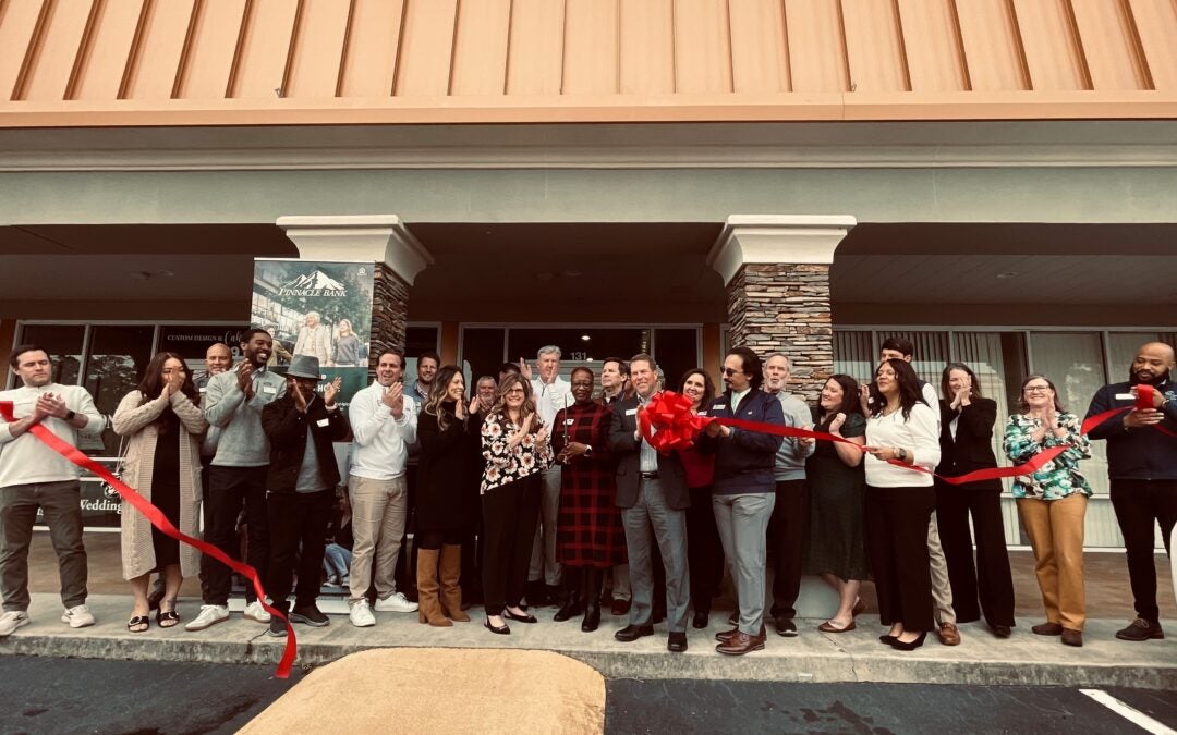 Pinnacle Bank celebrated the opening of its mortgage lending office on the Augusta side of Furys Ferry Road last week. Staff photo by Skyler Andrews