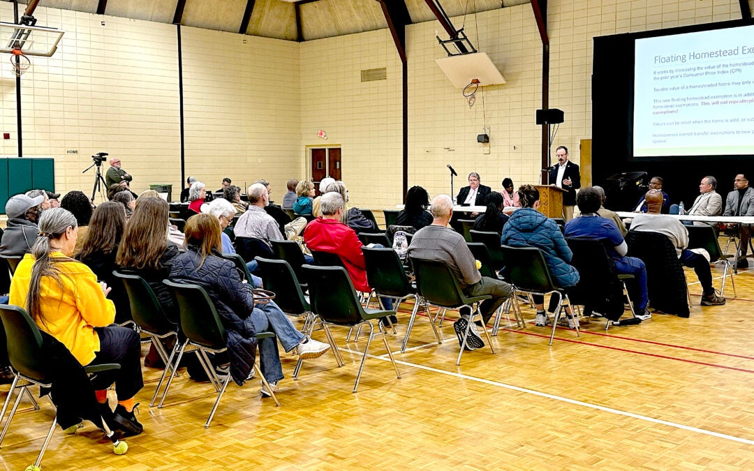 About 50 people turned out Tuesday for Augusta's second hearing on House Bill 581. Staff photo by Susan McCord