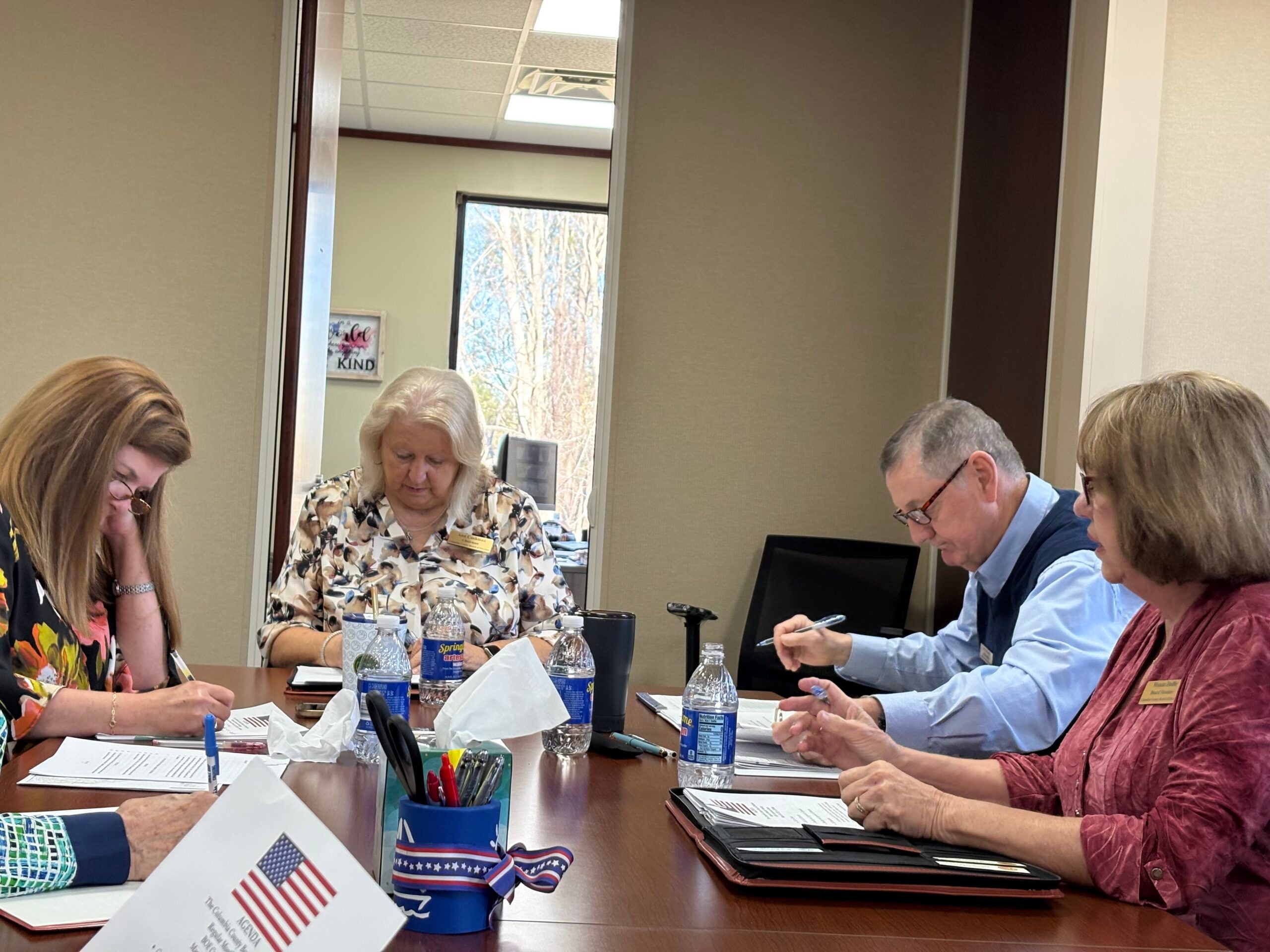 The Columbia County Board of Elections met on Tuesday, March 18. Staff photo by Stephanie Hill