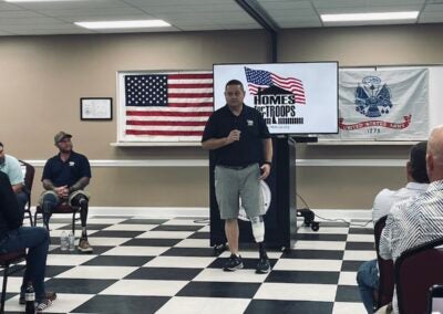 Home for Troops1 Army Cpt. Joseph Caley received a new home thanks to Homes For Our Troops. Staff photo by Skyler Andrews