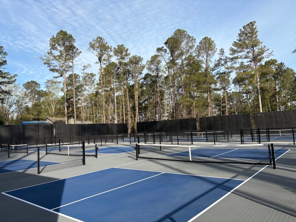 The pickleball courts at the Columbia County Racquet Center are now open. Staff photo by Stephanie Hill