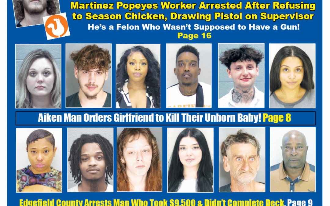 The front cover of the Jail Report for April 25th.