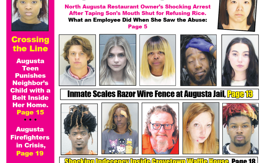 The front cover of the Jail Report April 18th.