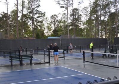 columbia county pickleball Residents made use of the new pickleball courts at the Columbia County Racquet Center. Staff photo by Stephanie Hill