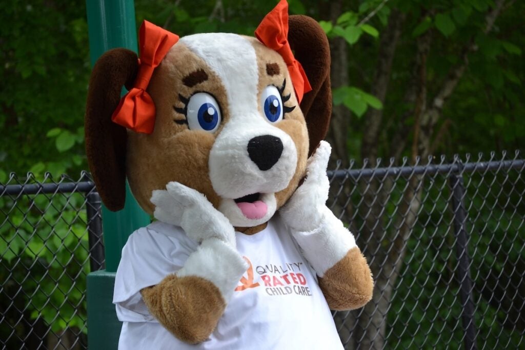 Cali, the mascot for DECAL, made an appearance at Greenbrier Preschool. Staff photo by Stephanie Hill