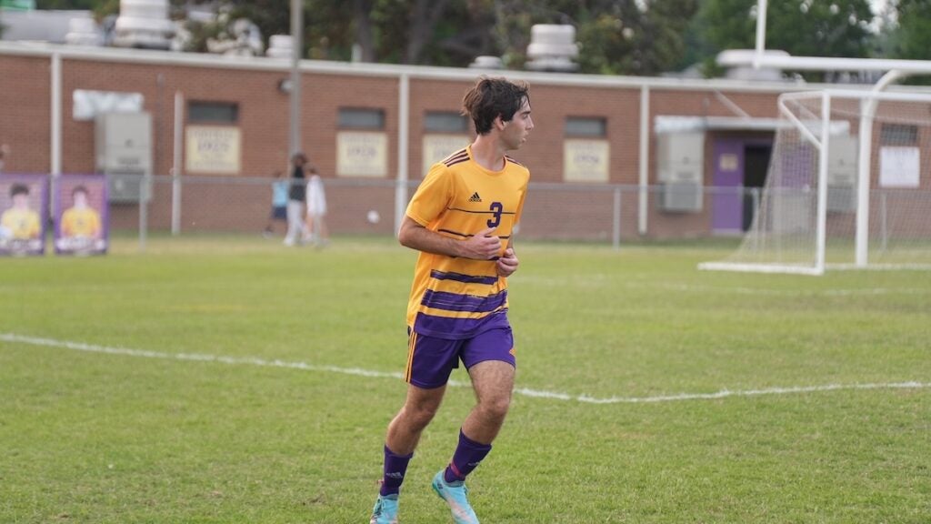 The Academy of Richmond County (ARC) boys soccer team defeated East Hall 5-2 in the first round of the GHSA class AAA playoffs on Friday, April 25. Photo by Teon Scott
