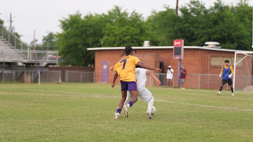 The Academy of Richmond County (ARC) boys soccer team defeated East Hall 5-2 in the first round of the GHSA class AAA playoffs on Friday, April 25. Photo by Teon Scott