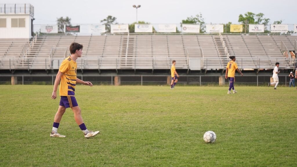 The Academy of Richmond County (ARC) boys soccer team defeated East Hall 5-2 in the first round of the GHSA class AAA playoffs on Friday, April 25. Photo by Teon Scott