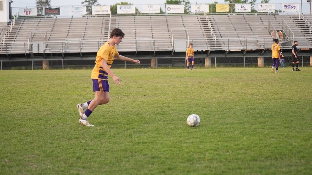 The Academy of Richmond County (ARC) boys soccer team defeated East Hall 5-2 in the first round of the GHSA class AAA playoffs on Friday, April 25. Photo by Teon Scott