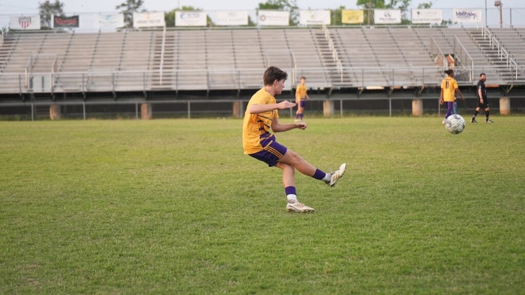 The Academy of Richmond County (ARC) boys soccer team defeated East Hall 5-2 in the first round of the GHSA class AAA playoffs on Friday, April 25. Photo by Teon Scott