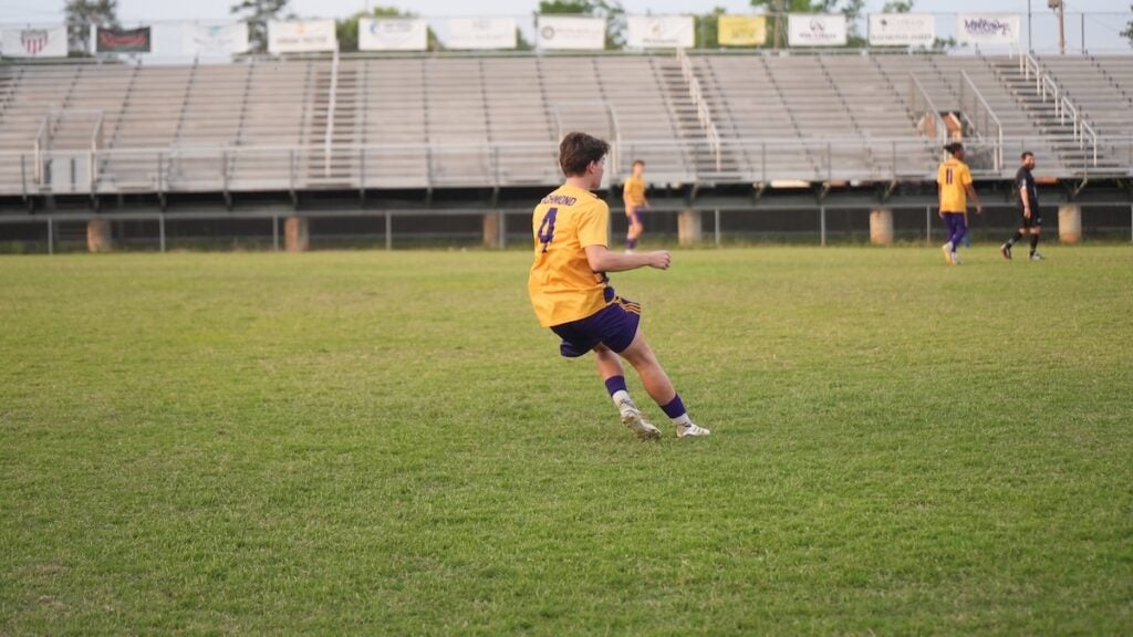 The Academy of Richmond County (ARC) boys soccer team defeated East Hall 5-2 in the first round of the GHSA class AAA playoffs on Friday, April 25. Photo by Teon Scott