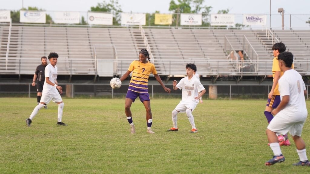 The Academy of Richmond County (ARC) boys soccer team defeated East Hall 5-2 in the first round of the GHSA class AAA playoffs on Friday, April 25. Photo by Teon Scott