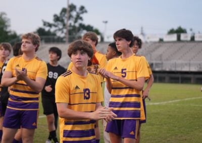 The Academy of Richmond County (ARC) boys soccer team defeated East Hall 5-2 in the first round of the GHSA class AAA playoffs on Friday, April 25. Photo by Teon Scott