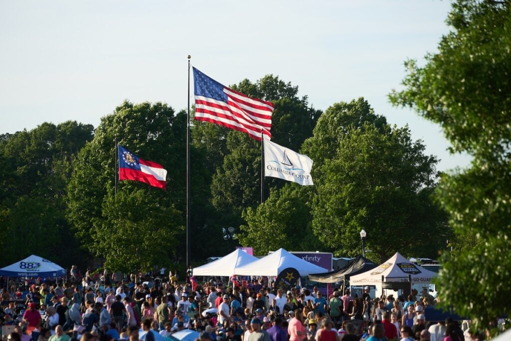 Thunder Over Evans was held on Saturday, May 17. The event included fireworks, pyrotechnics and a drone show. Staff photo by Sanjeev Singhal