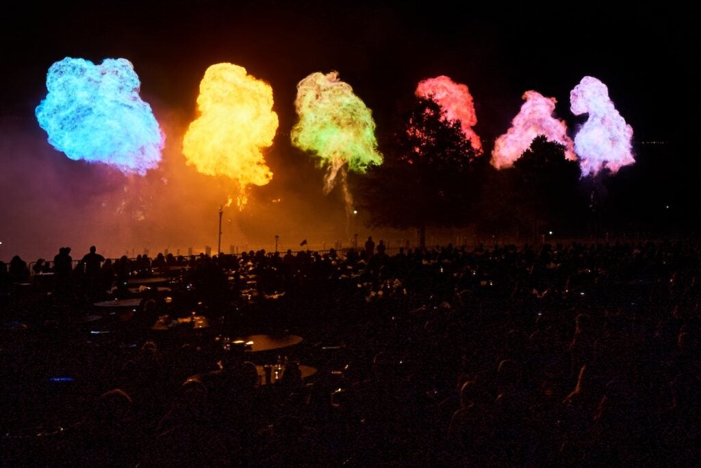 Thunder Over Evans was held on Saturday, May 17. The event included fireworks, pyrotechnics and a drone show. Staff photo by Sanjeev Singhal