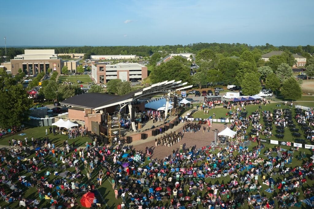 Thunder Over Evans was held on Saturday, May 17. The event included fireworks, pyrotechnics and a drone show. Staff photo by Sanjeev Singhal