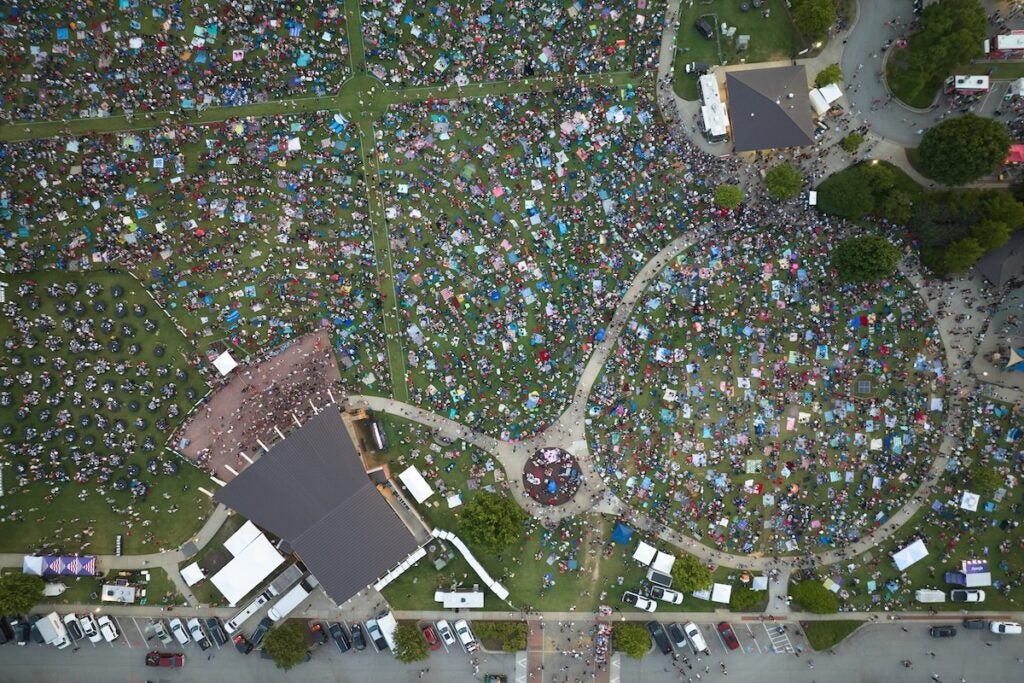 Thunder Over Evans was held on Saturday, May 17. The event included fireworks, pyrotechnics and a drone show. Staff photo by Sanjeev Singhal