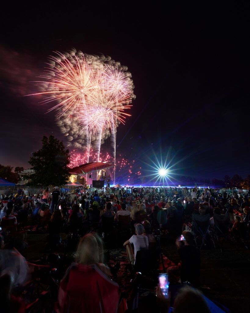 Thunder Over Evans was held on Saturday, May 17. The event included fireworks, pyrotechnics and a drone show. Staff photo by Sanjeev Singhal