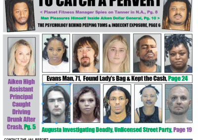 Front cover of the jail report for May 16th 2025