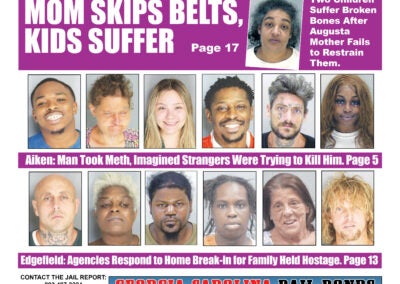 The front cover of the Jail Report for July 18th.