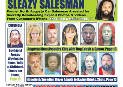The front cover of the jail report for July 25th.