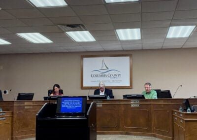 The Columbia County Community and Emergency Services Committee met on Tuesday, July 22. Staff photo by Stephanie Hill
