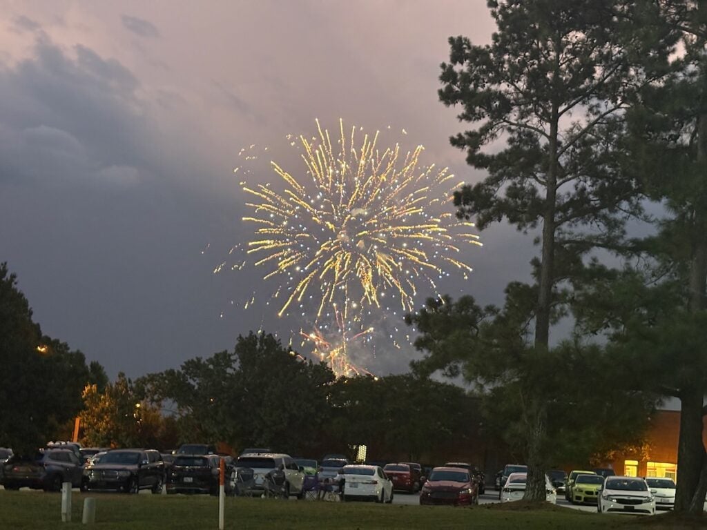 Fireworks lit up the night sky at BOOM! in the Park. Staff photo by Stephanie Hill