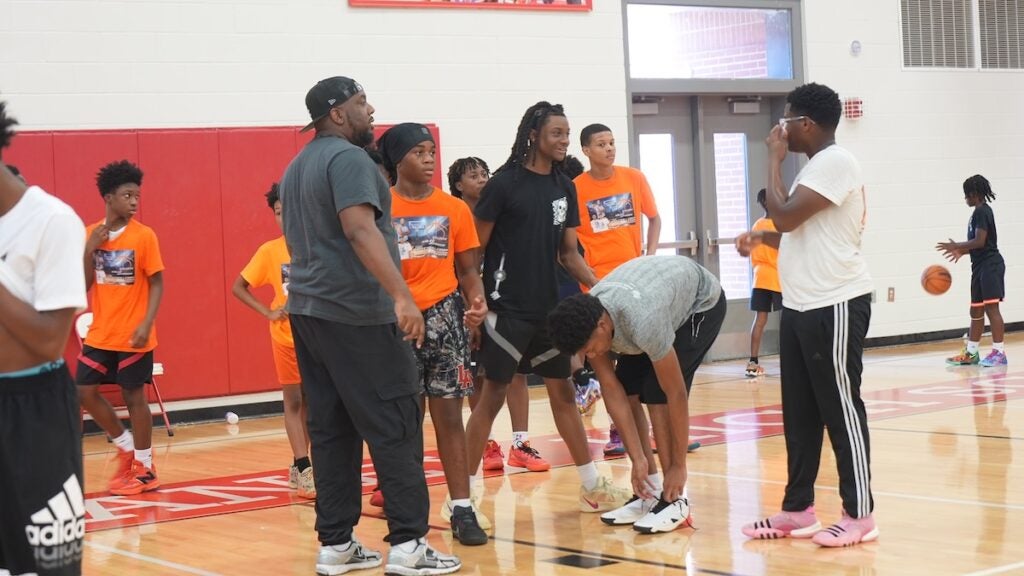 The Richmond County Sheriff's Office hosted a youth basketball camp earlier this week. Staff photo by Teon Scott