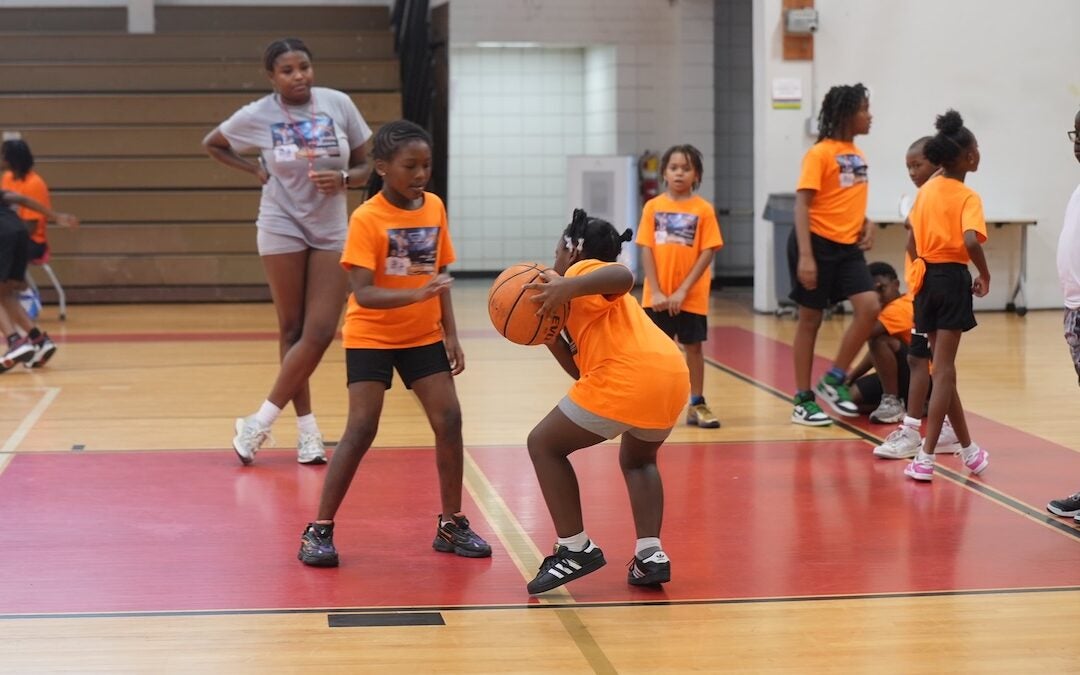 The Richmond County Sheriff's Office hosted a youth basketball camp earlier this week. Staff photo by Teon Scott