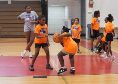 The Richmond County Sheriff's Office hosted a youth basketball camp earlier this week. Staff photo by Teon Scott