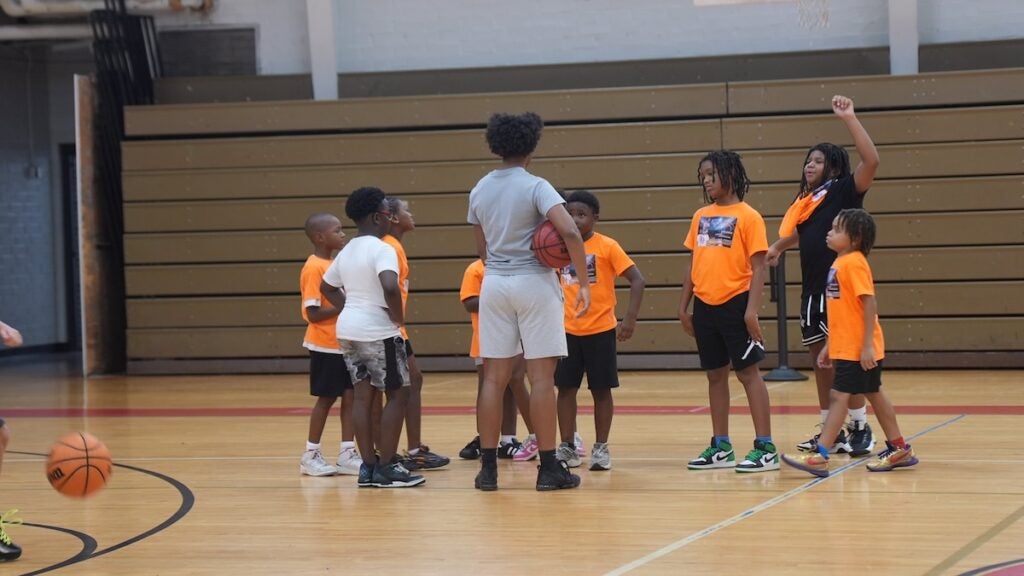 The Richmond County Sheriff's Office hosted a youth basketball camp earlier this week. Staff photo by Teon Scott