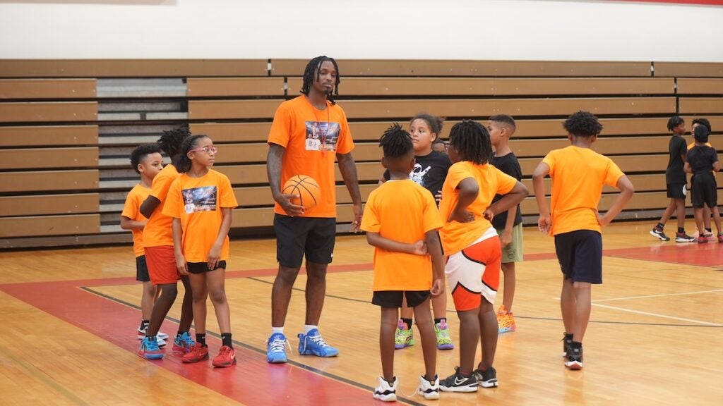 The Richmond County Sheriff's Office hosted a youth basketball camp earlier this week. Staff photo by Teon Scott